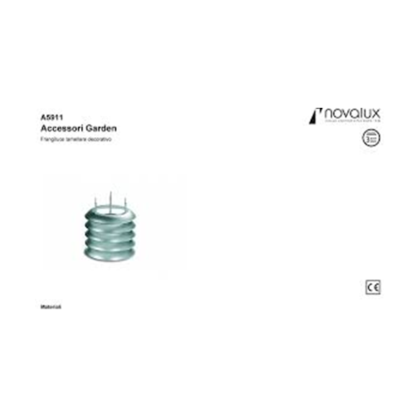 Disyuntor de luz laminar decorativo para jardín Novalux a5911